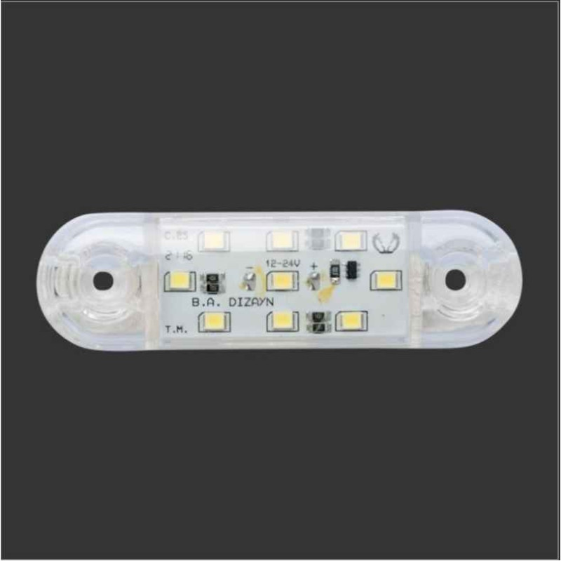 FT 324 GENİŞ PARMAK LAMBA 9 LED BEYAZ 12-24V