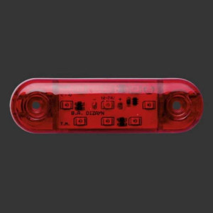 FT 324 GENİŞ PARMAK LAMBA 9 LED KIRMIZI 12-24V