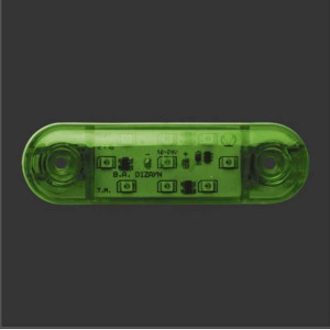 FT 324 GENİŞ PARMAK LAMBA 9 LED YEŞİL 12-24V