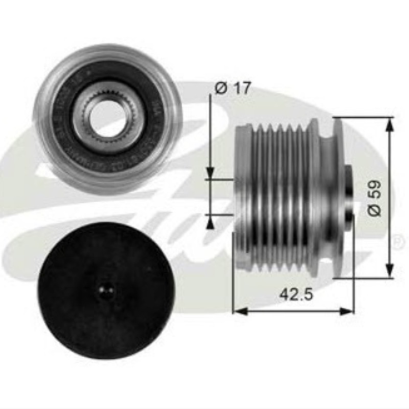 ALTERNATÖR KASNAĞI (RULMANLI) CLIO II-MGN-KNG-SCEN IC