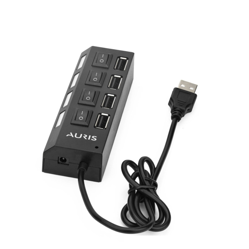 AURIS ARS-HB01 ANAHTARLI USB HUB 4'LÜ