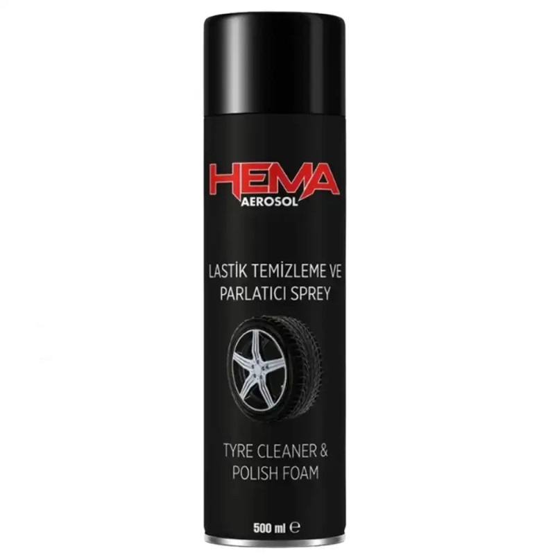 HEMA LASTİK PARLATICI AEROSOL SPREY 500ML