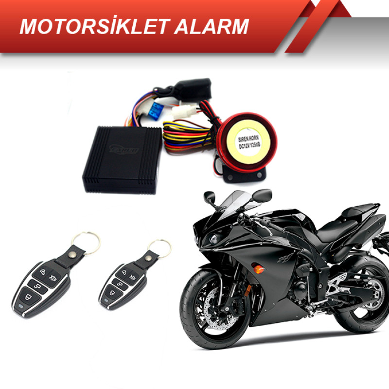 ALARM 12V MOTORSİKLET U.K. KEMERLİ ELİPS