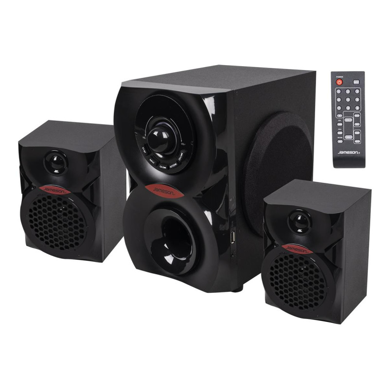 JAMESON JSM-393BT 2+1 EV SİNEMA SİSTEMİ 250W POWER USB /SD/AUX/FM BLUETOOTH UZAKTAN KUMANDA