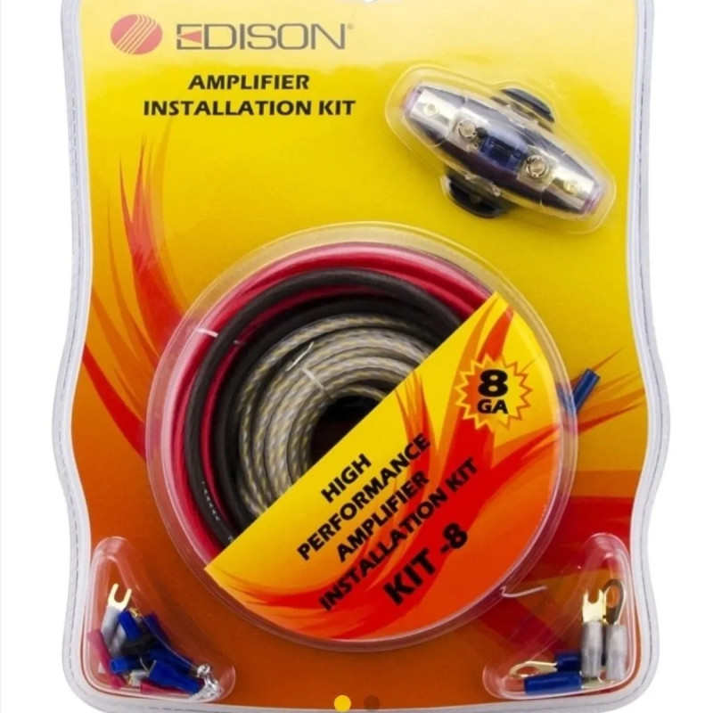 EDISON KIT-8GA AMFİ KABLO SETİ