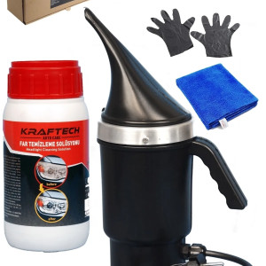 KRAFTECH BUHARLI FAR TEMİZLEME VE PARLATMA SETİ 250ML
