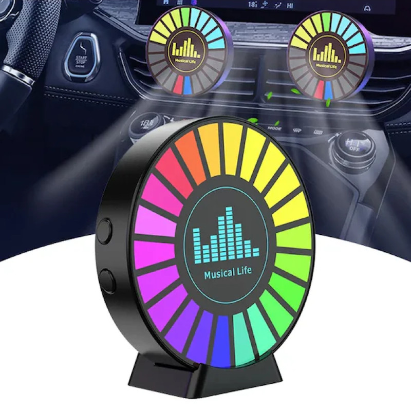 EKOLAYZER RGB LED SESE DUYARLI YUVARLAK KOKULU