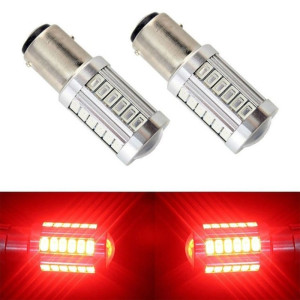 LED AMPUL (1016) ÇİFT DUY MERCEKLİ 33 SMD KIRMIZI 12V