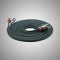 MOBASS MB-225RCA DOUBLE TWISTED OFC RCA CABLE BLACK FLEXIBLE PVC PLASTIC PLUG & GOLD PLATED CONNECTOR 5 METER LENGTH