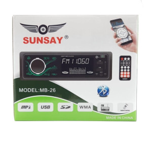SUNSAY MB-26 DOKUNMATİK EKRAN BLUETOOTH/ ÇİFT USB/AUX TEYP