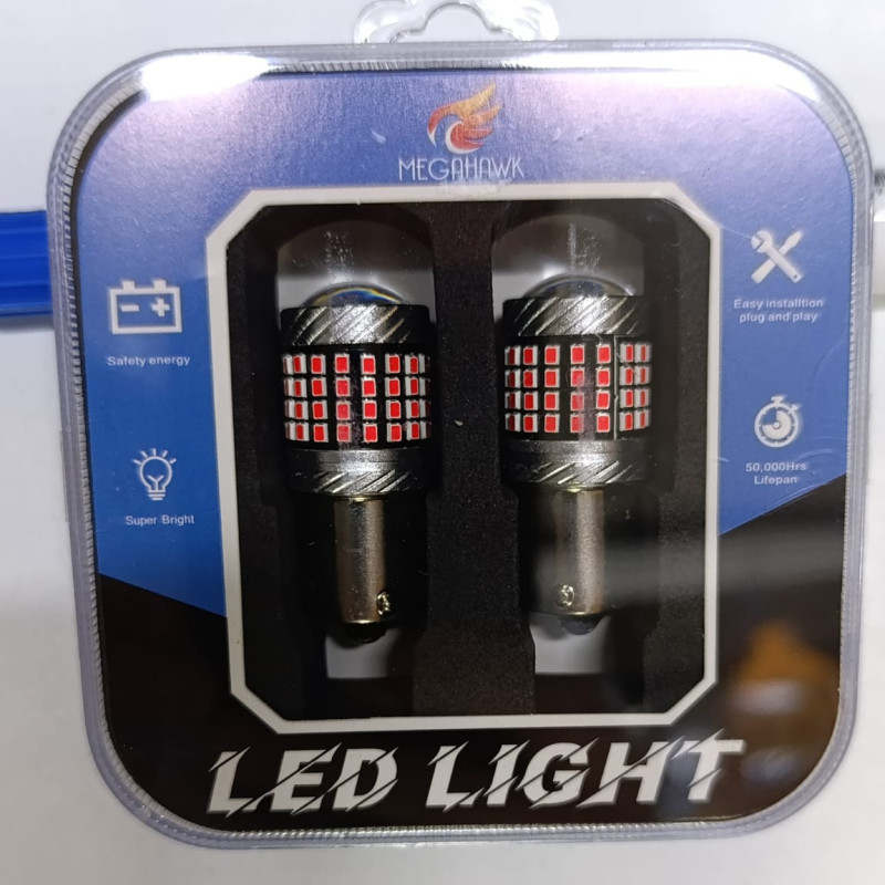 MEGAHAWK 93 LED AMPUL (1156) 87 SMD RED 12V
