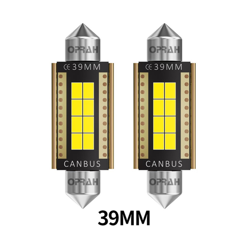 MEGAHAWK SOFİT LED AMPUL 39MM (3020EMC) 8 SMD WHITE 12V