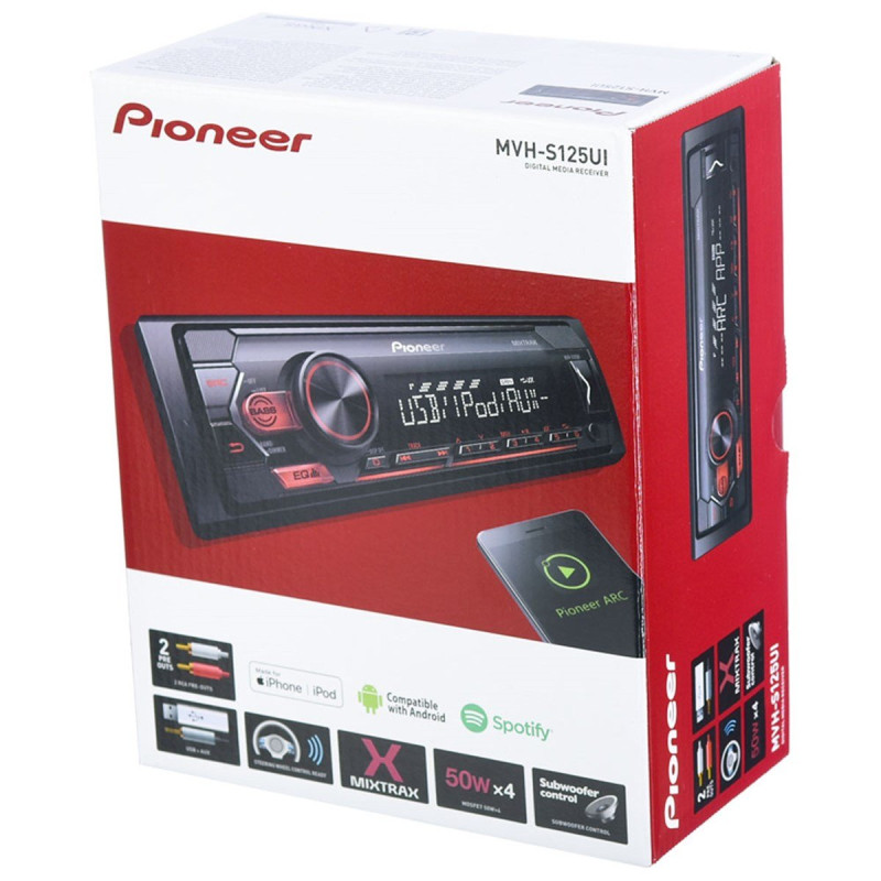 PIONEER MVH-S125UI TEYP 4x50W