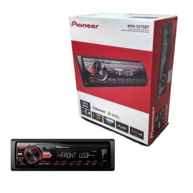 PIONEER MVH-S215BT SINGLE DIN RECEIVER W/BLUETOOTH TEYP 4x50W