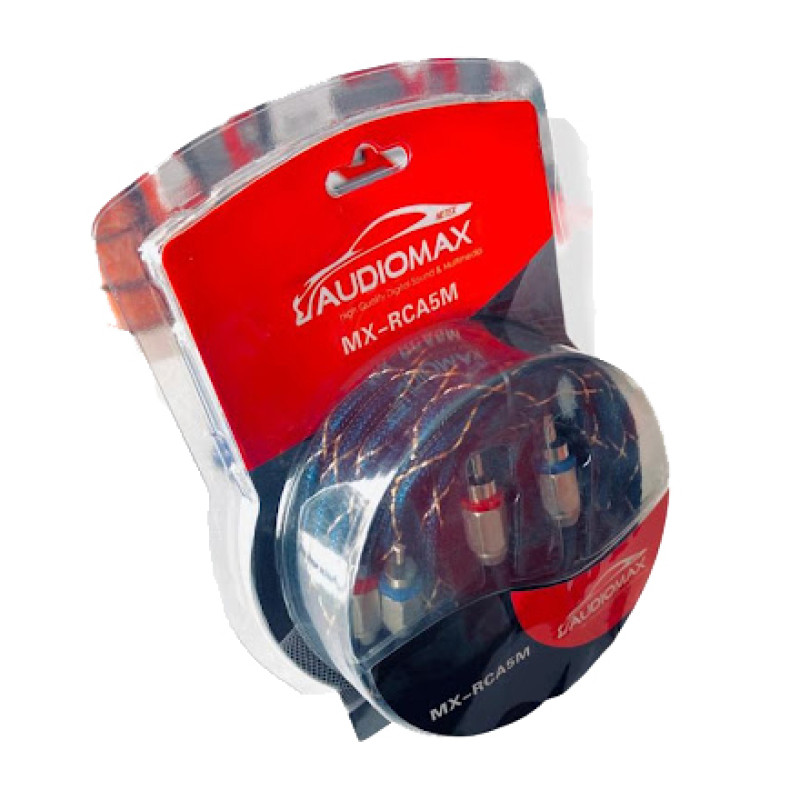 AUDIOMAX MX-RCA5M 5 METRE PROFESYONEL İPEK RCA KABLO