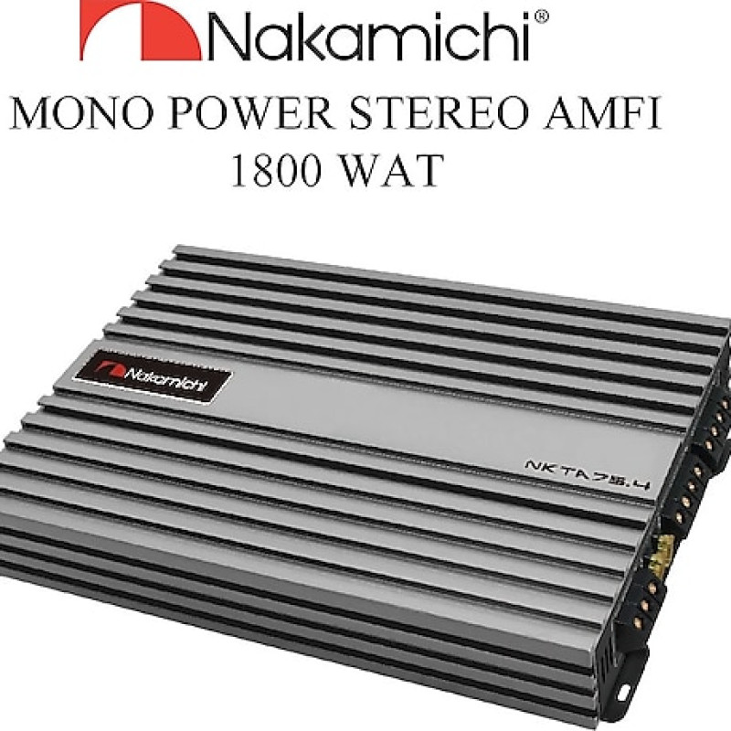 NAKAMİCHİ NKTA75.4 AMFİ 4 KANALLI 1800 WATTS STEREO AMFİ