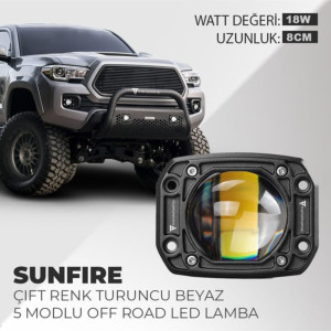 OFF-ROAD SİS LAMBASI 3" 20W BEYAZ-AMBER 12-30V (OSN-0980)
