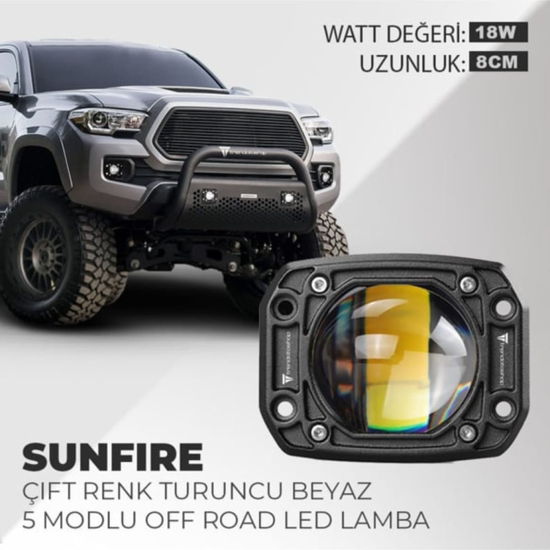 OFF-ROAD SİS LAMBASI 3" 20W BEYAZ-AMBER 12-30V (OSN-0980)