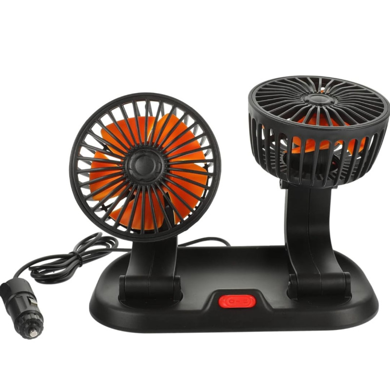 OSCAR VANTİLATÖR 5" İKİ FANLI 360 DERECE AYARLANABİLİR 12V