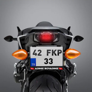 PLAKA ALTI KARE MOTORSİKLET