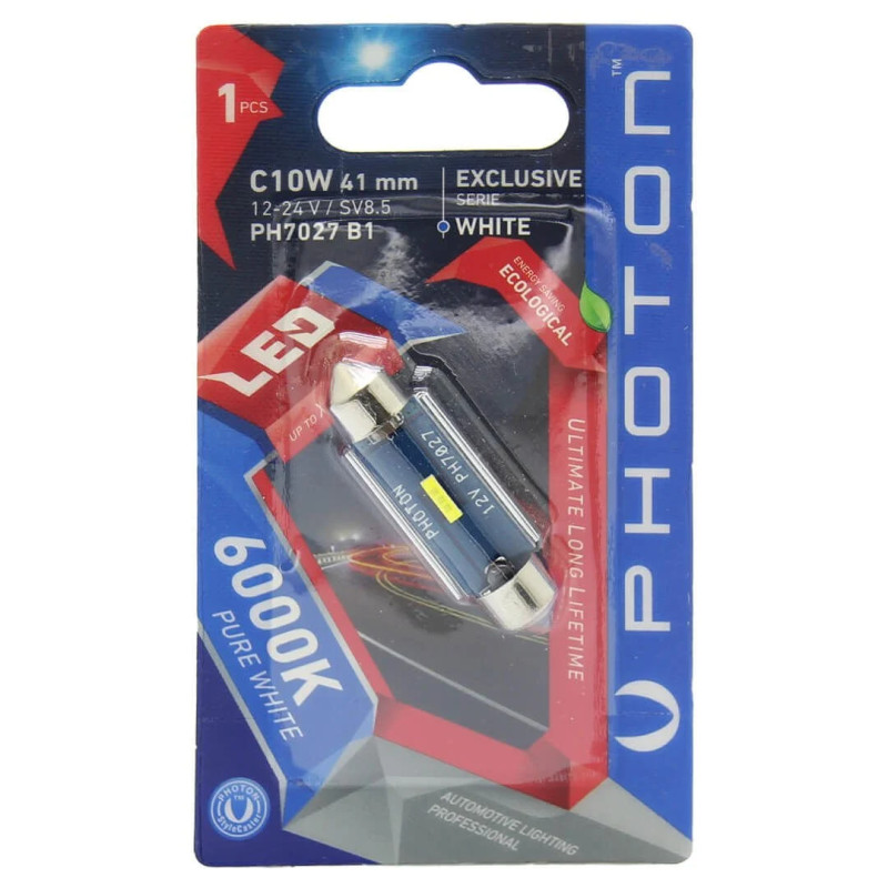 PHOTON C10W 12-24V EXCLUSIVE CB 41MM SOFİT LED (TEKLİ BLISTER)