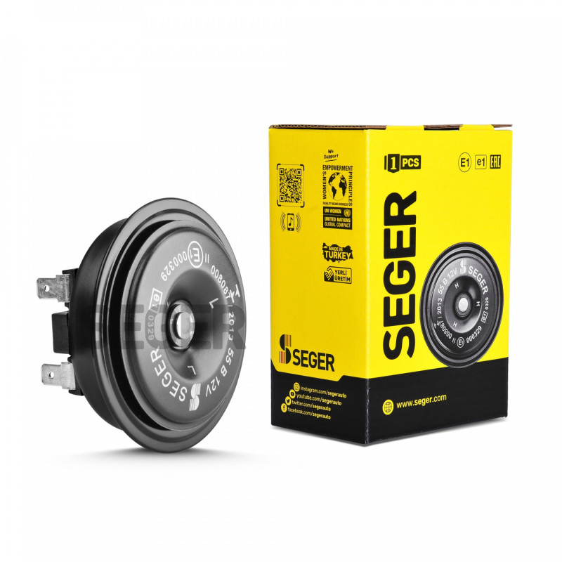 SEGER MOTORSİKLET KORNASI 25MM 12V