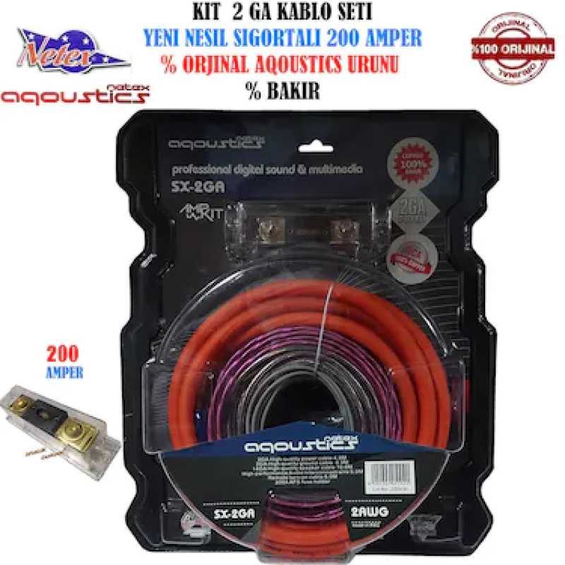 AQOUSTICS SX-2GA AMFİ KABLO SETİ