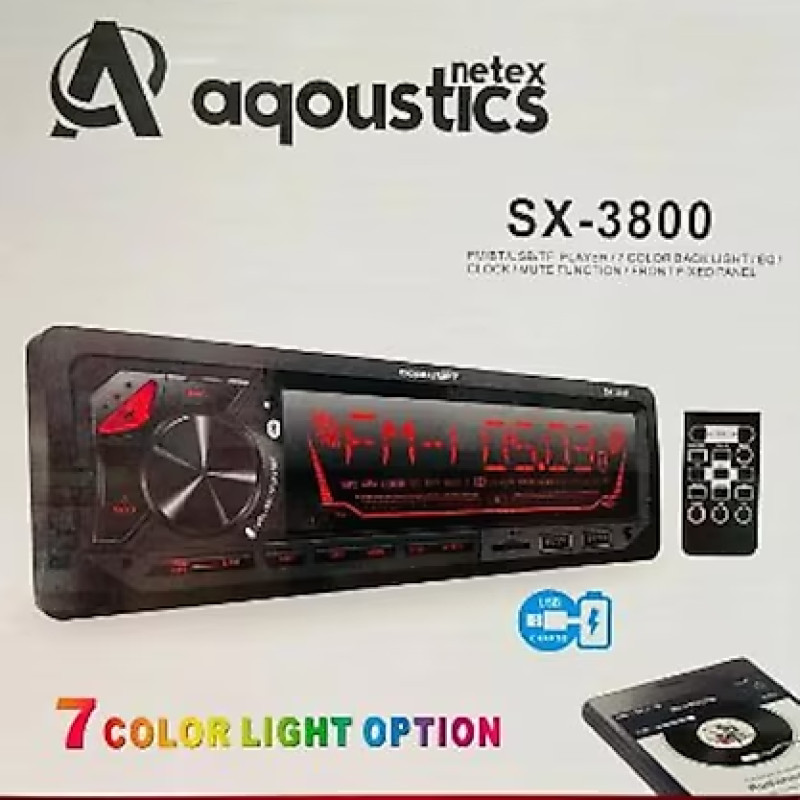 AQOUSTICS SX-3800 BT 7 RENK ÖZELLİKLİ TEYP
