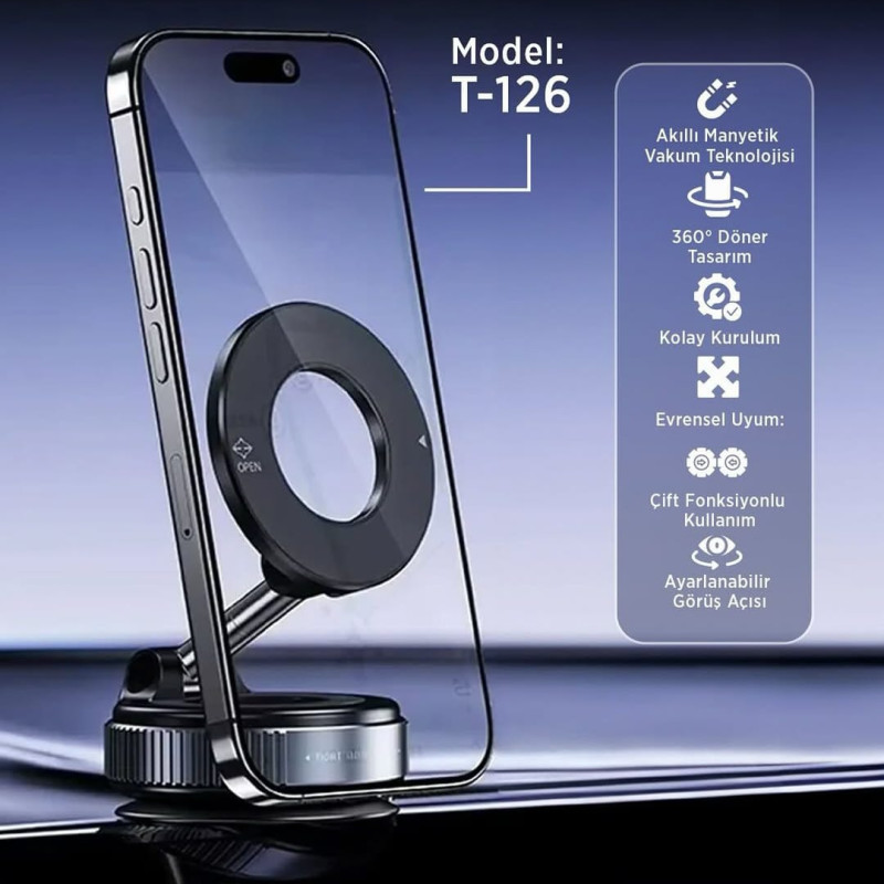 KENSA T-126 TELEFON TUTUCU MANYETİK KATLANIR