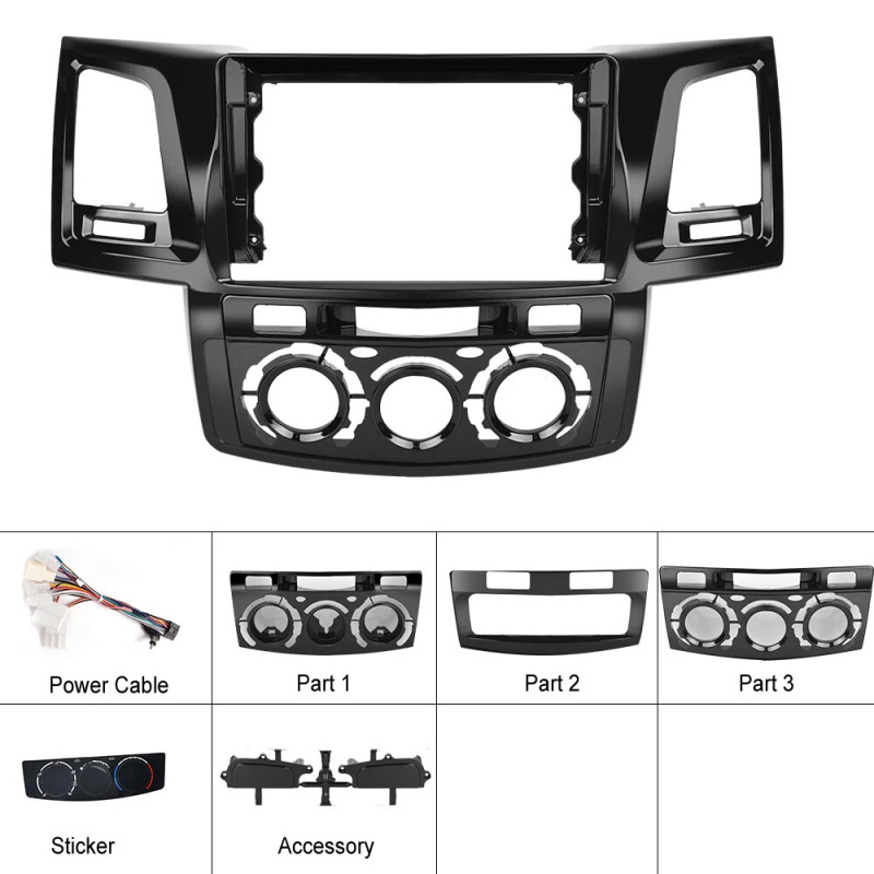 TAC-339 TOYOTA FORTUNER/VIGO/HILUX 9" OEM ÇERÇEVE