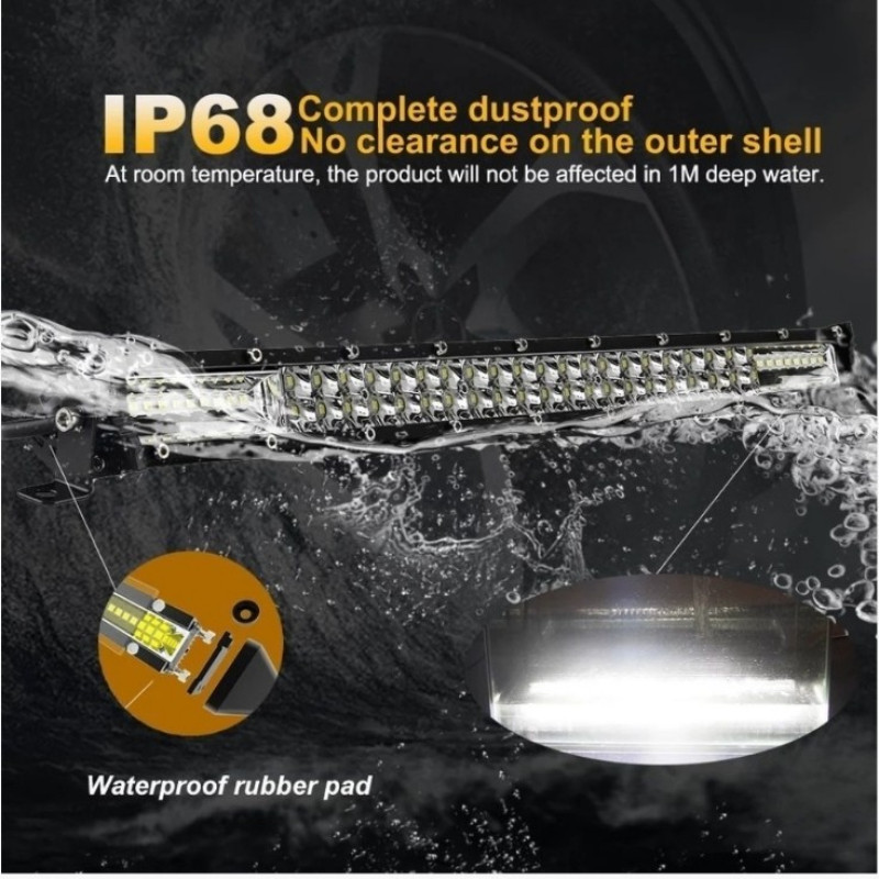 OFF-ROAD BAR LED 420W 114CM 140 LED METAL BEYAZ (12-24V)