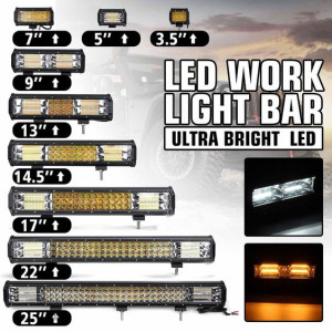 OFF-ROAD BAR LED ÇİFT RENK ÇAKAR MODLU 540W 180 LED 108CM