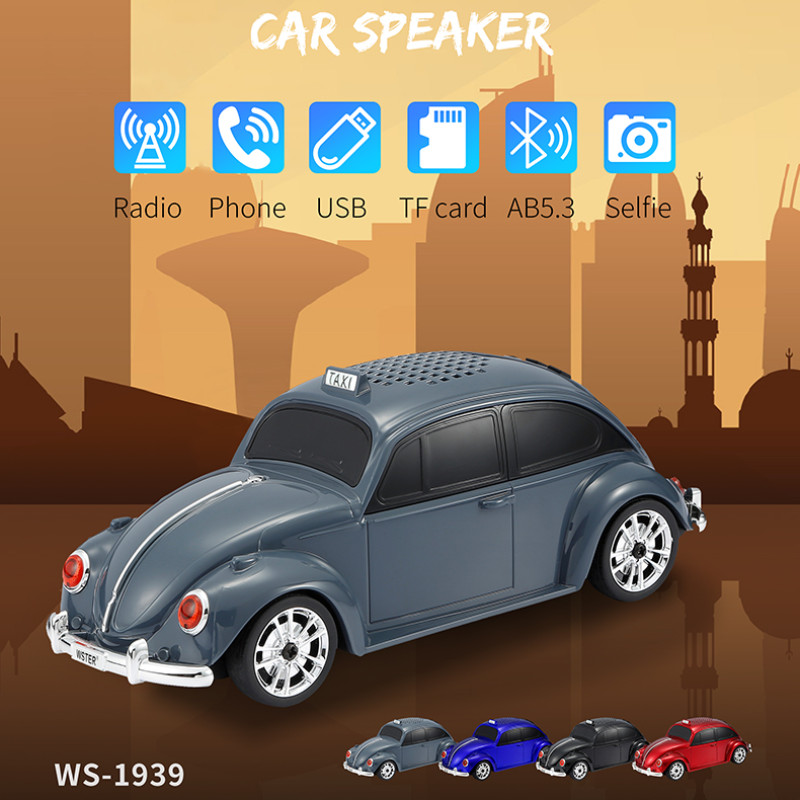 WSTER WS-1939 NOSTALJİK ARABA HOPARLÖR 10W