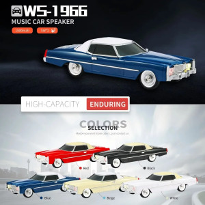 WSTER WS-1966 NOSTALJİK ARABA HOPARLÖR 10W