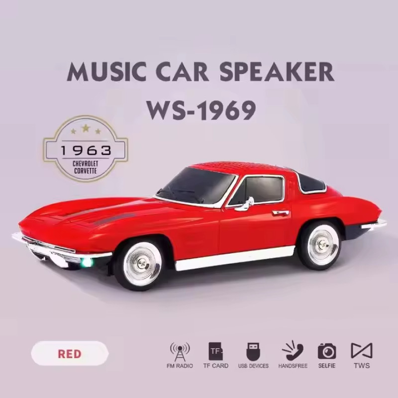 WSTER WS-1969 NOSTALJİK ARABA HOPARLÖR 10W
