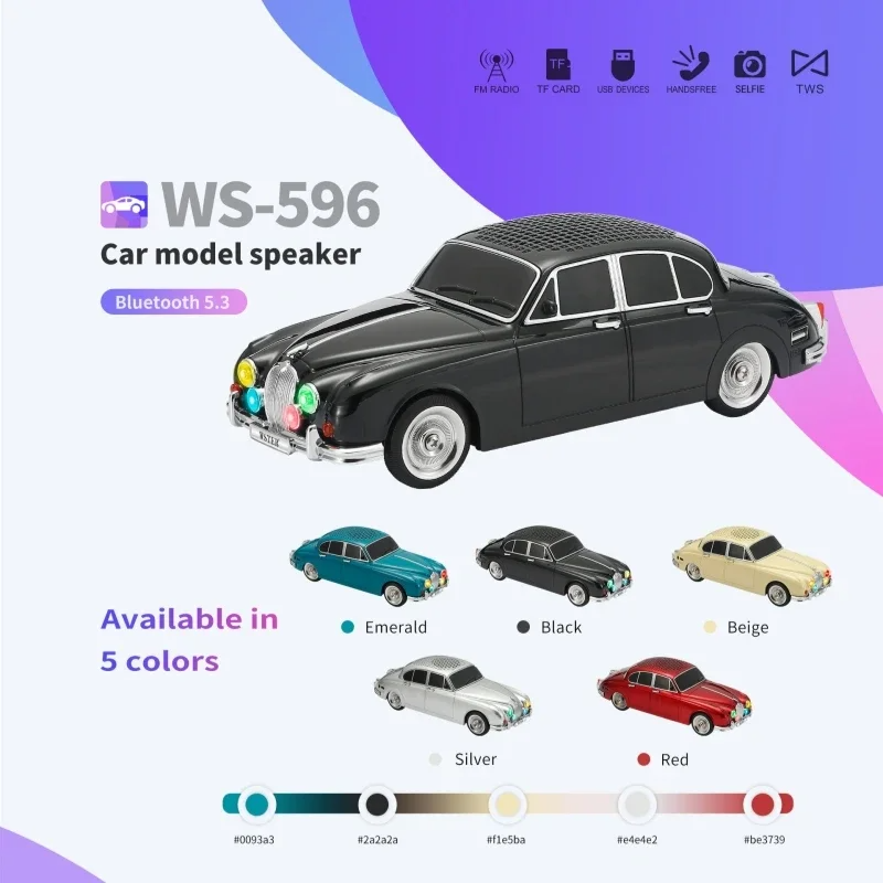 WSTER WS-596 NOSTALJİK ARABA HOPARLÖR 10W