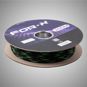FOR-X X-110YS KABLO ÇORABI 10MM 100 METRE YEŞİL SİYAH