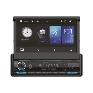 FOR-X X-9040 1 Din Car Multi-Media Player System Touch Screen Fixed Panel 7” 16:9 WIDE TFT Display Support MP3 /MP4/JPG File Playback From USB/SD Card