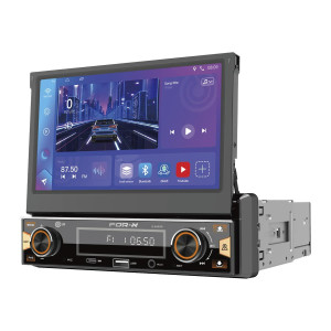 FOR-X X-9400A ONE DIN 7" INDASH TAPE ANDROID 10 OS PROCESSOR ARM CORETEX-A53 4x1.5GHZ OPERATING MEMORY: 2GB, STORAGE MEMORY: 32GB DISPLAY: HIGH DEFINITION IPS SMALL DISPLAY: 36P-VA DISPLAY SCREEN RGB COLORFUL BUTTON LIGHT SUPPORTS 2.1A