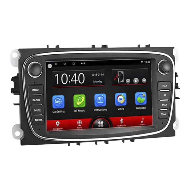 FOR-X XA-463B FORD FOCUS (2008-2011) 7" IPS SCREEN ANDROID 13 4GB RAM 64GB ROM BUILT IN NAVIGATOR(GPS) FM/AM/RDS SUPPORT FULL FORMAT MULTIMEDIA USB/BLUETOOTH/WIFI 160DEGREE 1080px REAR CAMERA WIFI CAR PLAY WIFI ANDROID AUTO