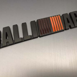 RALLİ-ART SİYAH ARKA YAPIŞTIRMA ARMA