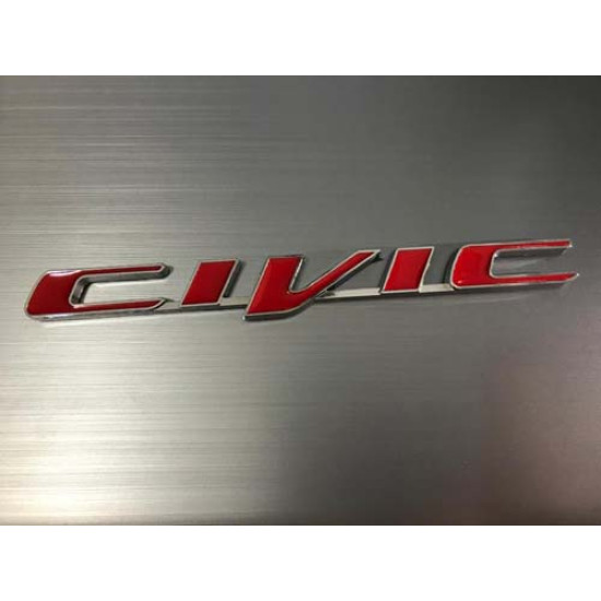CİVİC KIRMIZI ARKA YAPIŞTIRMA ARMA
