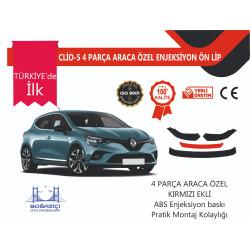 PR-CLİO-5 4 PRÇ KIRMIZI ÖN LİP