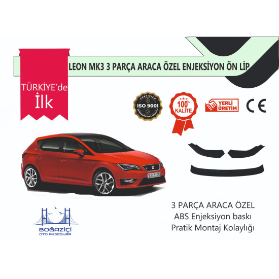 PR-LEON 3 PRÇ SİYAH ÖN LİP