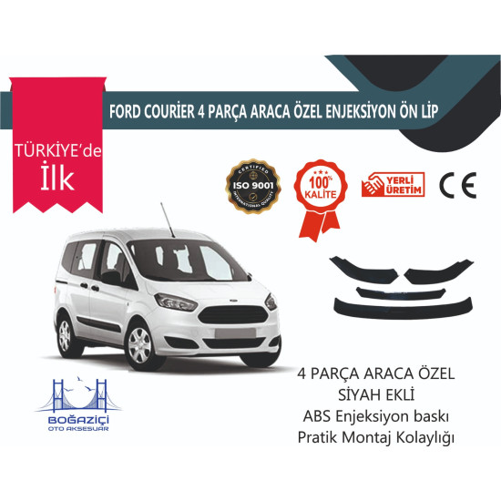 PR-FORD COURİER 4 PRÇ SİYAH ÖN LİP