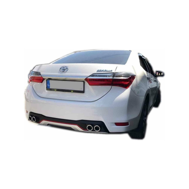 COROLLA 14-18 ÇİFT ÇIKIŞ KIRMIZI ŞERİTLİ DİFÜZÖR