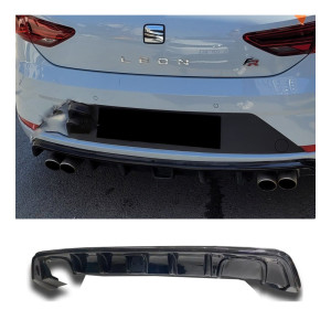 SEAT LEON 13/18 KIRMIZI ŞERİTLİ FR ÇAKARLI DİFÜZÖR