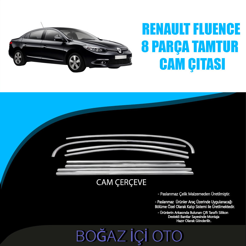 RENAULT FLUENCE 8 PARÇA TAM TUR CAM ÇITASI