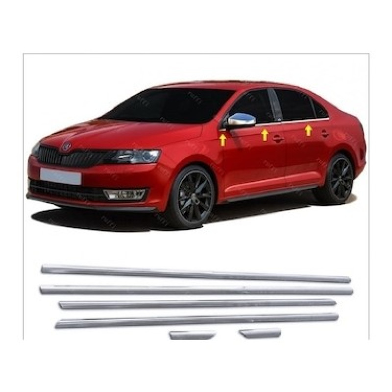 SKODA RAPİD KROM CAM ÇITA