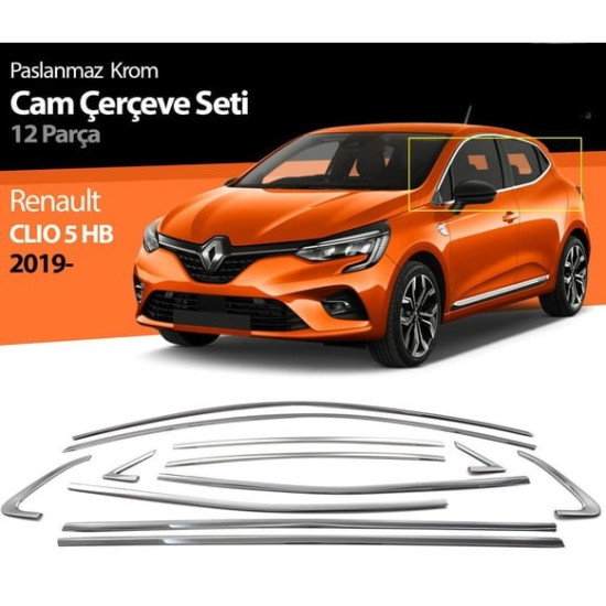 CLİO-5 HB 2020+ TAM TUR 12 PARÇA CAM ÇITASI